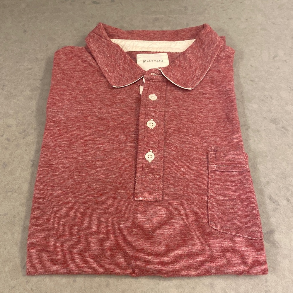 Billy Reid cotton polo, size large